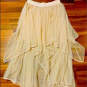 Cream Tulle skirt